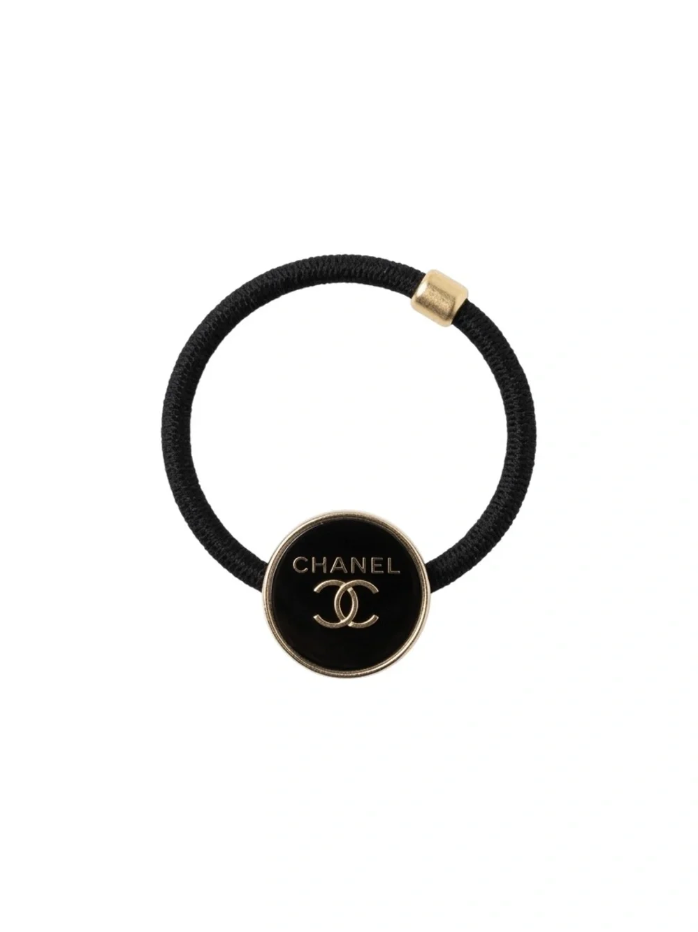Black and Gold Logo Elastic Bracelet